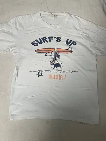 빈티지 PEANUTS T셔츠 SURF'S UP