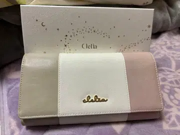 Clelia 장지갑 화이트 핑크 그레이