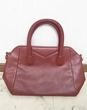 버건디 숄더백 탈부착 가능 스트랩 포함 새상품