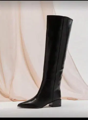 블랙 니하이 부츠 스틸레토