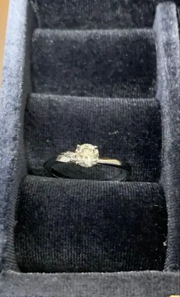 플라티나 다이아몬드 반지 0.38ct