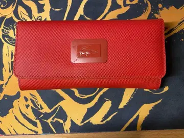 LACOSTE 레드 장지갑