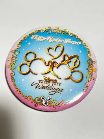디즈니 페어리 테일 웨딩 핀 배지