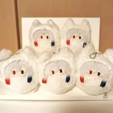 컬러풀 피치 돗누쿠 호두 싸개 5개 세트 마스코트 키링