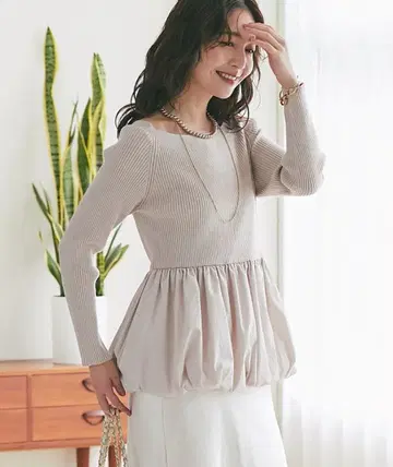 새상품! 페플럼 벌룬 니트 라 부티크 봉봉