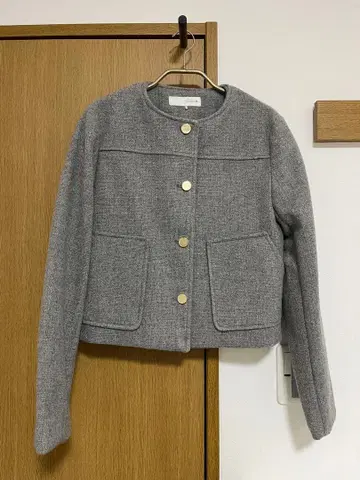 [ ZARA ] 그레이 노카라 자켓 XS