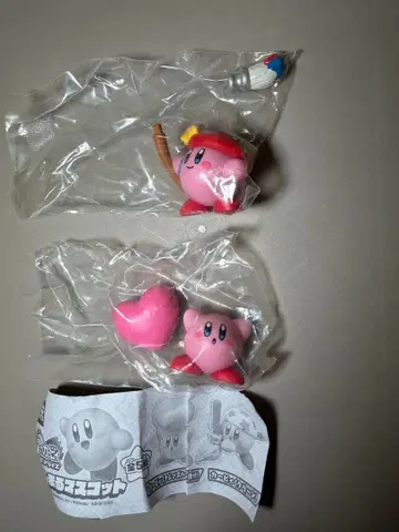 커비 피규어 2개 세트 미개봉 가챠가챠