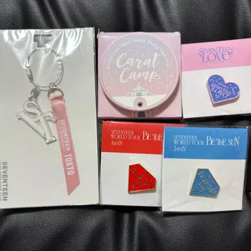 SEVENTEEN 회장 핀 배지 거울 키링