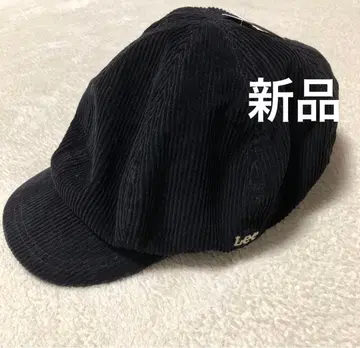 새상품 Lee 리 코듀로이 헌팅 캡 모자 블랙
