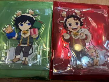 귀멸의 칼날 크리스마스 아크릴 스탠드 탄지로, 기유 세트