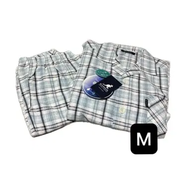 캉골 남성용 8부 소매 롱 바지 파자마 [ M ]