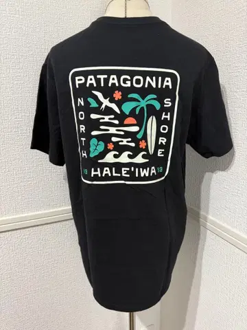 새상품 파타고니아 하와이 할레와이와 한정판 남성용 블랙 T셔츠
