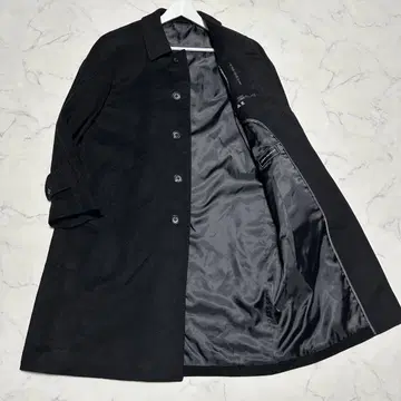 컨디션 최상 존 피어스 캐시미어 100% 스텐카라 코트 블랙 A5 발수