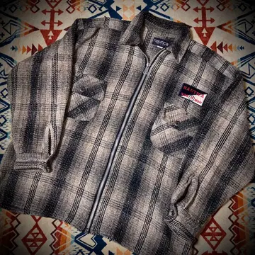 [ 특대형 ] NAUTICA 80s 집업 자켓 옴브레