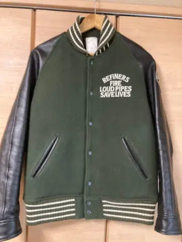 COOTIE 바시티 자켓 올리브 그린