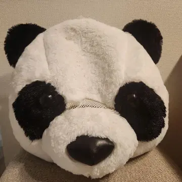 팬더 봉제 인형 모자