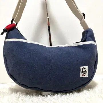 CHUMS 참스 하프문 백 사선 숄더백 네이비