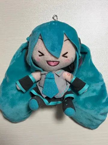 하츠네 미쿠 후와푸치 봉제 인형 활짝 웃는 얼굴