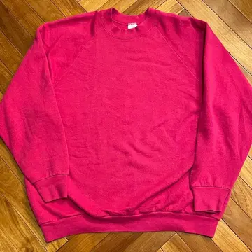 90s 프룻 오브 더 룸 Blank Pink Sweatshirt