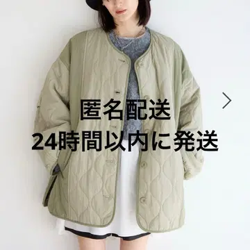 LOWRYSFARM 로리즈팜 퀼팅 블루종 카키