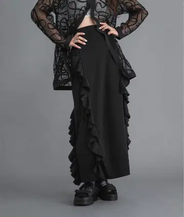 bohamal 분또 프릴 내로우 스커트