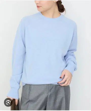 Deuxieme Classe CAPRI 크루넥 풀오버 스카이블루