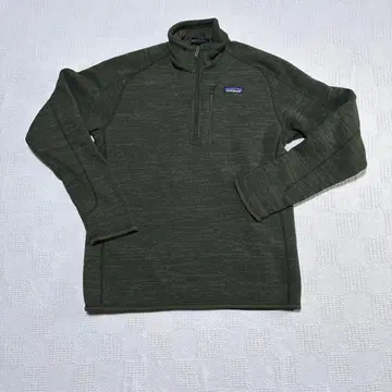 patagonia 베터 스웨터 하프 지퍼 올리브 그린 남성용 M 사이즈