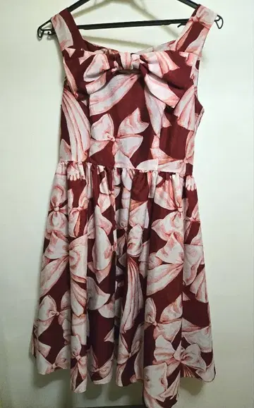 MILK 로브 리본 원피스 보르도