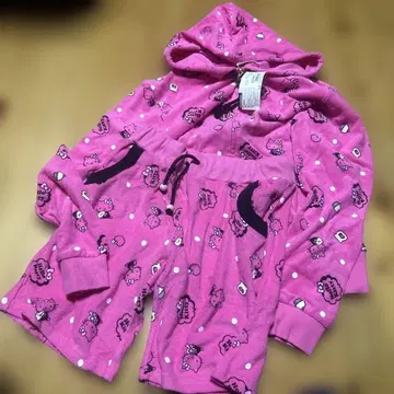 Sanrio Original 헬로키티 룸웨어 M 파일 후드티 올 패턴