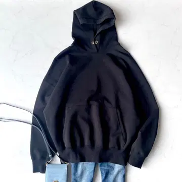 새상품급 Deuxieme Classe 오버사이즈 후디 블랙