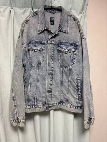 GAP 오버사이즈 아이콘 재킷 L 라이트 블루