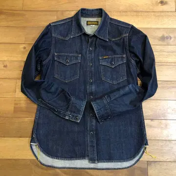 IRONHEART 아이언 하트 12oz 셀비치 데님 웨스턴 셔츠