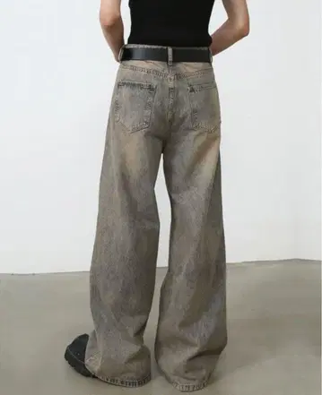 asapmode menes 릴렉스드 핏 와이드 데님