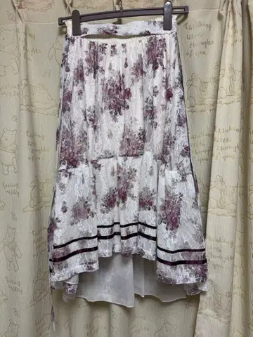 엑시즈팜 꽃무늬 레이스 피쉬테일 스커트 프리 사이즈