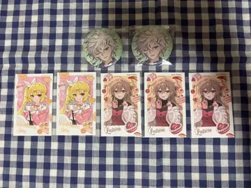 니지산지 Sweet Floaties 랜덤 캔뱃지 폴라로이드풍 카드