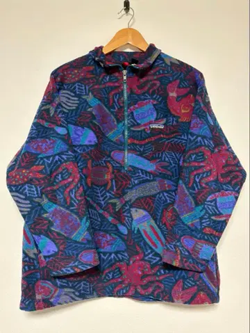 레어 patagonia 96년 심해 하프 지퍼 플리스 M 상당 미국제