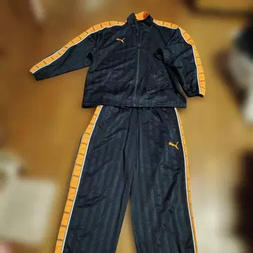 PUMA 네이비/오렌지 저지 상하의 XO