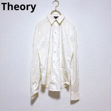 하자품 Theory 띠어리 긴팔 셔츠(XS) 아이보리 TENIA