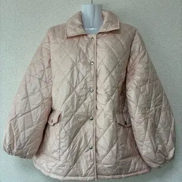 퀼팅 자켓 핑크