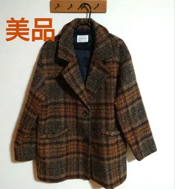 CLACIER 체크 무늬 코트 M