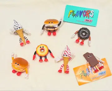 플레이버즈 가챠 컴플리트 피규어 전 6종 + 1 초콜릿 아이스바