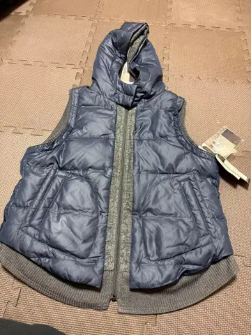 네이비 다운 베스트 F 사이즈