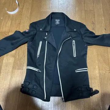 블랙 라이더 자켓 울 혼방