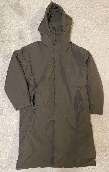 무인양품 방풍 발수 솜 벤치 코트 S 스모키 브라운