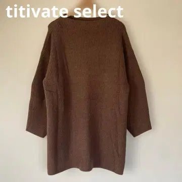 미사용 새상품 택 티티베이트 셀렉 빅 실루엣 미니 기장 니트 원피스