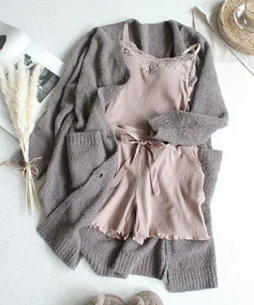 tu-hacci (투해치) 복슬복슬 가디건 프론트 오픈 롱 가디건