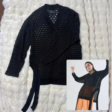 UNITED TOKYO 언이븐 메쉬 니트