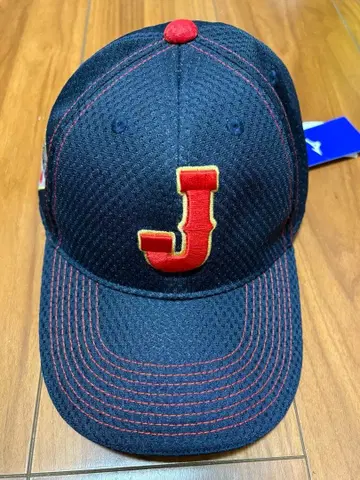 사무라이 재팬 Mizuno J자수 네이비 캡 새상품