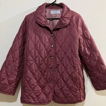 도쿄 스타일 퀼팅 자켓 크림슨