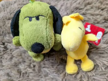 공룡 스누피 봉제 인형 세트 2점 세트